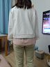 太平鳥(niǎo)女裝衛衣運動(dòng)休閑拉鏈開(kāi)衫秋季撞色外套長(cháng)袖 白色 M 曬單實(shí)拍圖