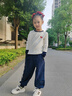 MQDMINI童裝女童長(cháng)袖T恤5A抗菌兒童t恤甜美百搭打底上衣 愛(ài)心狗 曬單實(shí)拍圖