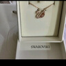 施華洛世奇（SWAROVSKI）【品牌直供】粉色天鵝項鏈女 女士項鏈送女友禮物 5469989 曬單實(shí)拍圖