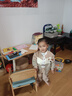 G.DUCKKIDS小黃鴨童裝男童套裝春秋季2024新款兒童衣服寶寶小狗棒球服三件套 KN24107小狗豎條-卡其色 100 建議2~3歲【 90-100cm】 曬單實(shí)拍圖