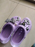 星期六【踩屎感軟底】洞洞鞋厚底女鞋包頭半拖沙灘涼鞋百搭涼拖鞋女外穿 紫色 38 曬單實(shí)拍圖