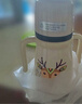 英氏（YEEHOO）嬰兒保溫奶瓶新生兒奶瓶?jì)和乇瓔雰簩W(xué)飲杯便攜吸管水杯保溫壺 保溫奶瓶 300ml 貴族白-配三頭 曬單實(shí)拍圖