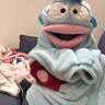 氧家丑魚(yú)睡衣 大頭丑魚(yú)兒童搞怪男女童連體睡衣秋冬季加絨加厚家居服 丑魚(yú)加厚加絨連體款【兒童款不帶 均碼 16碼 135-145cm 55-68斤 曬單實(shí)拍圖