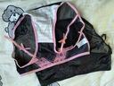 PINK AMY【3條】睫毛蕾絲內褲女性感鏤空綁帶高級女士?jì)妊澮志讬n三角褲 甜欲玫+純欲粉+誘惑黑 L 【80-120斤】 曬單實(shí)拍圖