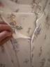 嫚熙（EMXEE）春秋季彈力絲麻棉月子服孕婦哺乳睡衣產(chǎn)婦產(chǎn)后家居服 綺幻花信-兩件套 M 曬單實(shí)拍圖