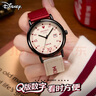 迪士尼（Disney）手表女學(xué)生個性復(fù)古撞色帆布帶石英表高顏值女孩初高中生防水手表 曬單實拍圖