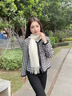 唐獅（TonLion）羊毛圍巾女款秋冬季韓版純色圍脖保暖披肩生日禮物送女生禮盒裝 米色 曬單實(shí)拍圖
