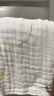 全棉時代嬰兒隔汗巾紗布吸汗巾兒童寶寶純棉墊背巾25cm*50cm，3條/袋 曬單實拍圖