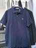 哈吉斯（HAZZYS）男裝 25夏上衣多色短袖POLO衫ASTZE0CBX71 藏青色NV L（175/96A48 曬單實(shí)拍圖