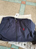 U.S. POLO ASSN.外套男春秋季連帽戶外運動夾克男防風薄款休閑上衣 藏藍色 XL 曬單實拍圖