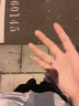 中國黃金冰川足銀情侶戒指一對求婚對戒表白結婚紀念日禮物送老婆生日 冰川情侶對戒【紅心禮盒】 曬單實(shí)拍圖