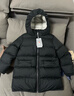 保姆鵝 兒童羽絨服男童女童連帽中長(cháng)款加厚防風(fēng)保暖羽絨外套[NG2747] 炭黑 90 曬單實(shí)拍圖