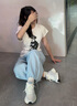 安踏辰光丨厚底舒適休閑鞋女2025秋季新款復古百搭軟底運動(dòng)鞋女鞋 【網(wǎng)面】象牙白/芯片灰/蒙塵藍-3 39 （女） 曬單實(shí)拍圖