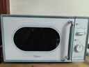 美的（Midea）小滋味微波爐家用小型 復(fù)古旋鈕薄荷曼波風(fēng) 一級能效平板變頻輕音M1G1 曬單實(shí)拍圖
