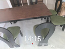 裕百年法式復古全實(shí)木餐桌椅組合長(cháng)方形客廳家用中古風(fēng)白蠟木吃飯桌希拉里法式餐桌+人魚(yú)椅*61.6米 曬單實(shí)拍圖