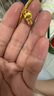 曼卡龍黃金吊墜甜甜萌寵派對足金轉(zhuǎn)運珠DIY可愛掛墜串珠 湯匙小貓貓 曬單實拍圖
