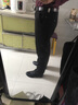 羅蒙（ROMON）秋冬胖子長褲子厚款男士休閑褲加肥加大碼男褲高彈力休閑西褲寬松 黑色 1號 高彈力 抗皺 38碼(三尺腰圍) 曬單實拍圖