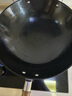 王源吉鐵鍋炒菜鍋老式生鐵無(wú)涂層不粘古法圓底望江南炒鍋36cm 曬單實(shí)拍圖