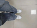 森馬男鞋夏季新款潮牌休閑百搭板鞋男士真皮運(yùn)動(dòng)厚底增高麥昆小白潮鞋 白黑 【基礎(chǔ)款】 42 曬單實(shí)拍圖