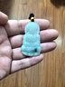 鳳禧珠寶翡翠觀(guān)音吊墜玉觀(guān)音菩薩玉墜男士款天然a貨玉石項鏈生日禮物 曬單實(shí)拍圖