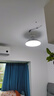 美的（Midea）風(fēng)扇燈餐廳吊扇燈led臥室燈隱形扇葉遙控三防燈具熟睡風(fēng)包安裝 曬單實(shí)拍圖