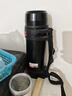 慕馨（moosen）保溫保冷杯壺大容量男士戶(hù)外便攜旅行水杯壺車(chē)載不銹鋼水杯子刻字 2.0L黑(4斤水)升級抗菌-帶小碗 曬單實(shí)拍圖