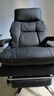 凱聯(lián)（KAILIAN）真皮老板椅可躺按摩大班椅商務(wù)辦公椅舒適久坐書(shū)桌椅家用電腦椅子 貴族黑+擱腳 貓爪皮 曬單實(shí)拍圖