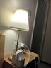 宜家（IKEA）奧思迪復古臥室臺燈床頭燈拉繩式裝飾氛圍燈 白色/黃銅臺燈+E27燈泡806流明 曬單實(shí)拍圖