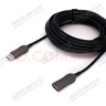 洛克康 光纖usb3.0工業(yè)相機(jī)延長線Kinect體感 攝像頭會議影像 拖鏈1000萬次 A公轉(zhuǎn)A母AOC有源光纖（不兼容2.0） 5米 曬單實(shí)拍圖