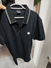 GXG男裝 小標刺繡商務(wù)polo衫男 夏季新品G24X242007 黑色 2XL 曬單實(shí)拍圖