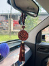祥隱【普陀山直發(fā)】出入平安汽車(chē)掛件紫檀車(chē)載掛飾車(chē)內后視鏡檀木吊飾 【咖色流蘇款】百木級紫檀木【出入平安】 曬單實(shí)拍圖