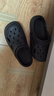 名創(chuàng)優(yōu)品（MINISO）洞洞鞋男士夏季外穿防滑厚底eva踩屎感涼鞋防臭海邊沙灘包頭拖鞋 曬單實拍圖
