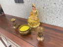 隆長(cháng)安純銅彩繪觀(guān)音菩薩家用供奉南海觀(guān)世音佛像坐蓮娑婆三圣銅像佛象 高20厘米觀(guān)音菩薩（彩繪工藝） 曬單實(shí)拍圖