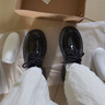 ZCVRR粗跟小皮鞋女2025年春秋季新款單鞋日系jk制服配裙子厚底樂福鞋 亮光黑 38 (240mm) 曬單實(shí)拍圖