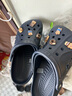 卡駱馳crocs洞洞鞋貝雅男鞋女鞋輕便耐磨一腳蹬拖鞋休閑鞋|10126 深藍-410 41 /42(260mm) 曬單實拍圖