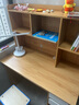 立太（LEADTEK）實(shí)木書(shū)桌學(xué)習桌電腦桌書(shū)柜書(shū)架一體家用小戶(hù)型轉角桌學(xué)生寫(xiě)字桌子 【實(shí)木】100cm北歐楓木色 曬單實(shí)拍圖