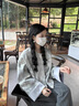 妍莉芬（yanlifen）新中式富家千金穿搭衣服休閑套裝女裝2025年秋季新款國風(fēng)外套褲子 灰色外套+褲子套裝 L 【建議100-120斤】 曬單實(shí)拍圖