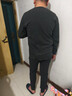 雅鹿2套裝無痕秋衣秋褲男士保暖內(nèi)衣套裝薄款男款打底線衣線褲秋冬季 黑色+深灰【10A級抗菌】 2XL (建議120-150斤) 曬單實(shí)拍圖