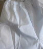 冀衡護士褲白色夏季薄款松緊腰女加大碼醫師白大褂護士服冬季工作褲子 白色夏季薄款松緊腰 2XL （145-160斤） 曬單實(shí)拍圖