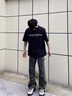 魯雅爾美式復古迷彩工裝褲子男秋季潮流直筒牛仔長(cháng)褲高街cleanfit伐木褲 迷彩色 XL 曬單實(shí)拍圖