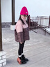 G.DUCKKIDS小黃鴨童裝女童羽絨服冬裝兒童外套女大童白鴨絨短款女大童面包服 粉色 150 尺碼11~12歲【140-150cm】cm 曬單實(shí)拍圖