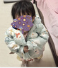 巴拉巴拉嬰兒鵝絨羽絨服男童冬季2024女童短款外套保暖萌趣潮208424107223 曬單實(shí)拍圖