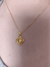 中國黃金（CHINA GOLD）碎冰冰四葉草黃金項鏈女足金吊墜七夕情人節(jié)禮物送女友生日老婆 碎碎冰四葉草足金吊墜 贈S925鏈/京速達 曬單實拍圖