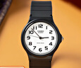 卡西歐（CASIO）小黑表男女表中性學生公務員考試中高考可用石英表MQ-24-7B2 曬單實拍圖