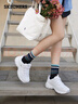 斯凱奇（Skechers）女鞋秋季厚底老爹鞋百搭熊貓鞋軟底舒適外穿休閑運動(dòng)鞋11959 曬單實(shí)拍圖