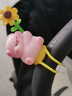 時(shí)鳥(niǎo)自行車(chē)裝飾品小配件電動(dòng)車(chē)裝飾擺件摩托車(chē)推車(chē)風(fēng)車(chē)嬰兒車(chē)玩具掛件 【向日癸風(fēng)車(chē)小豬——彩盒裝】 曬單實(shí)拍圖