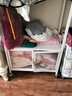 開放式衣架臥室收納柜子簡(jiǎn)易組裝落地置物架衣帽架貨架出租房衣柜 長(zhǎng)60寬30高168cm-奶油白 曬單實(shí)拍圖