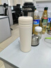 瓷朽閣大口徑陶瓷內膽保溫杯大容量非涂層泡茶專(zhuān)用可裝中藥兒童吸管水杯 米黃色【真陶瓷內膽+陶瓷蓋】 曬單實(shí)拍圖
