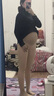 貓人（MiiOW）孕婦打底褲可調(diào)節(jié)大碼全孕期托腹光腿神器女加絨絲襪連褲襪不勒肚 膚色（連腳） 均碼 400克建議(-5-5度）加厚絨款 曬單實(shí)拍圖