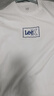 Lee25新品經(jīng)典日常字母Logo印花摩登中性男女同款短袖T恤休閑潮流 白色2 M 曬單實(shí)拍圖